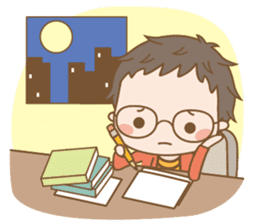 Eyeglasses Boy sticker #4869761