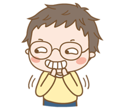 Eyeglasses Boy sticker #4869764
