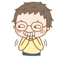 Eyeglasses Boy sticker #4869764