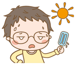 Eyeglasses Boy sticker #4869766