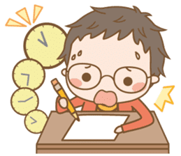 Eyeglasses Boy sticker #4869767