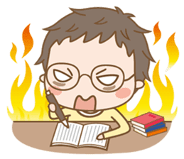 Eyeglasses Boy sticker #4869769