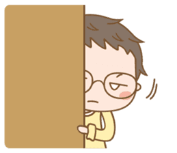 Eyeglasses Boy sticker #4869770