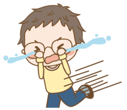 Eyeglasses Boy sticker #4869771