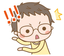 Eyeglasses Boy sticker #4869781