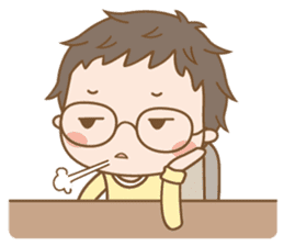 Eyeglasses Boy sticker #4869782