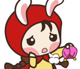 redhood bunny2 sticker #4870289