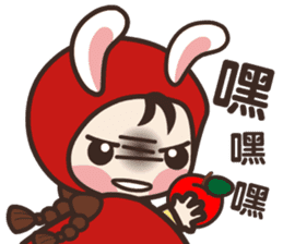 redhood bunny2 sticker #4870292