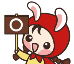 redhood bunny2 sticker #4870293