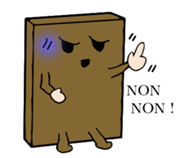 Daily life's conversation of Mr.square sticker #4870419