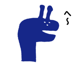 Creature of strange shape sticker #4870451