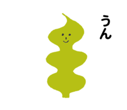 Creature of strange shape sticker #4870460