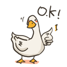 Funny White Ducks sticker #4871745