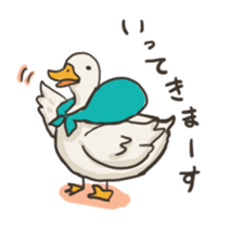 Funny White Ducks sticker #4871750