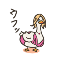 Funny White Ducks sticker #4871751