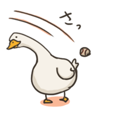 Funny White Ducks sticker #4871755