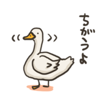 Funny White Ducks sticker #4871760