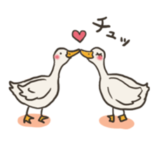 Funny White Ducks sticker #4871761
