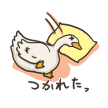 Funny White Ducks sticker #4871762