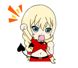 Hachinin no akumakko sticker #4871815