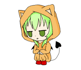 Hachinin no akumakko sticker #4871820