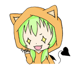 Hachinin no akumakko sticker #4871822