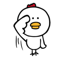 The chicken to flatter sticker #4873161