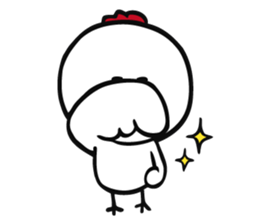 The chicken to flatter sticker #4873177