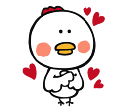 The chicken to flatter sticker #4873178