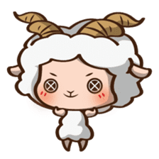 Button Sheep sticker #4873665