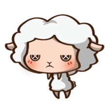 Button Sheep sticker #4873666