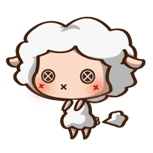 Button Sheep sticker #4873667