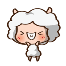 Button Sheep sticker #4873668