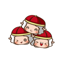 Button Sheep sticker #4873670