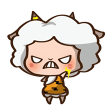 Button Sheep sticker #4873672