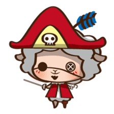 Button Sheep sticker #4873674