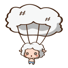 Button Sheep sticker #4873675