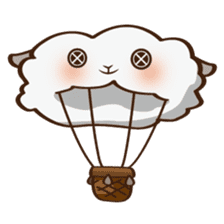 Button Sheep sticker #4873676