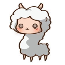 Button Sheep sticker #4873677