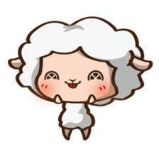 Button Sheep sticker #4873679