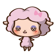 Button Sheep sticker #4873684