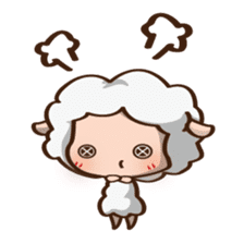 Button Sheep sticker #4873685