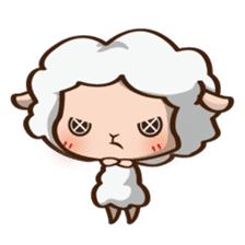 Button Sheep sticker #4873686