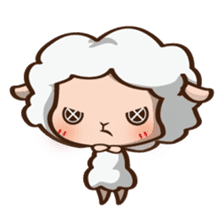 Button Sheep sticker #4873686