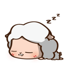 Button Sheep sticker #4873689