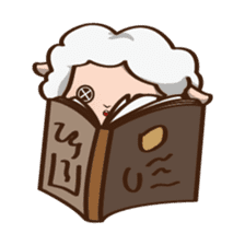 Button Sheep sticker #4873691