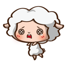 Button Sheep sticker #4873696