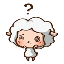 Button Sheep sticker #4873697