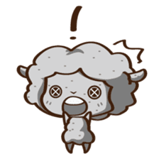 Button Sheep sticker #4873698