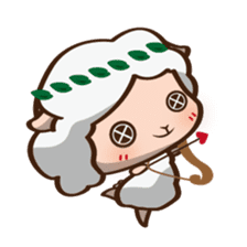 Button Sheep sticker #4873703